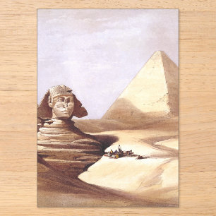 Invitaciones Acrílicas La Gran Esfinge, Pirámides de Giza