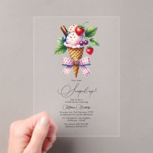 "¡La han escogido!" Ice Cream Bridal Shower