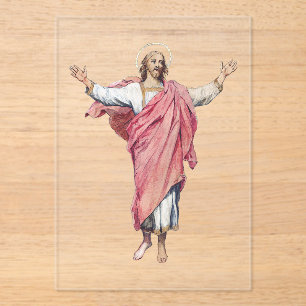 Invitaciones Acrílicas La Resurrección de Cristo Obra Maestra Sagrada