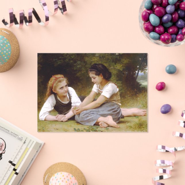 Invitaciones Acrílicas Les Noisettes: Jóvenes Chicas recogiendo hazellana (Insitu (Celebración))