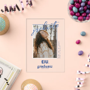 Invitaciones Acrílicas Letra de bloque de EIU