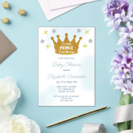 Invitaciones Acrílicas Little Prince Boy Baby Shower