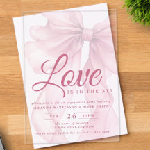 Love Is In The Air Bow Mauve Fiesta de Compromiso