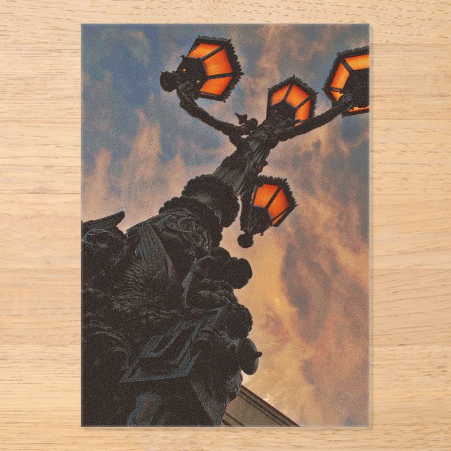 Invitaciones Acrílicas luz de calle (Anverso)