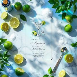 Invitaciones Acrílicas Margs y Matrimonia Transparentes Ducha Bridal
