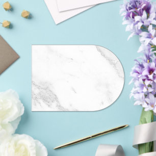 Invitaciones Acrílicas Mármol Blanco