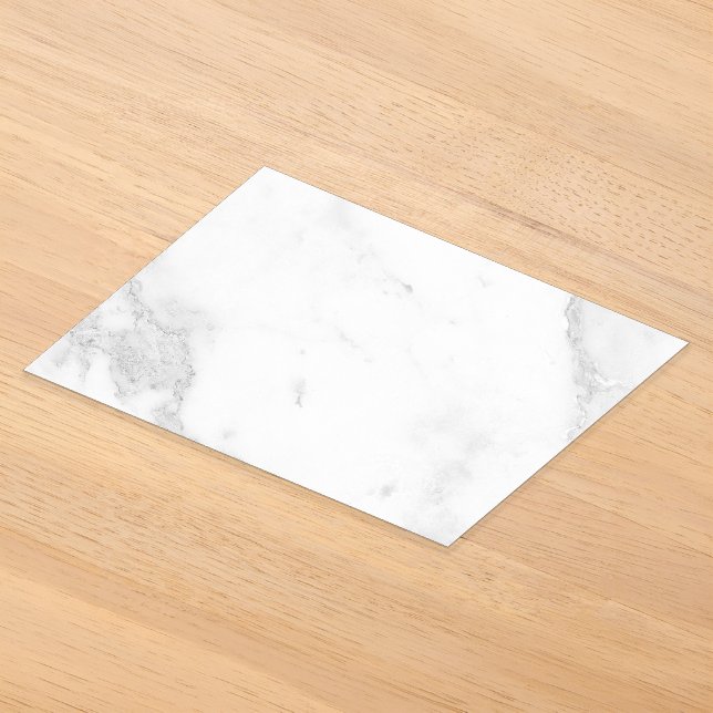 Invitaciones Acrílicas Mármol Blanco (Distribución )