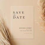 Invitaciones Acrílicas Matrimonio moderno simple salva la fecha<br><div class="desc">Simple boda moderna Salven la invitación acrílica de la fecha</div>