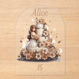 Invitaciones Acrílicas Mi Celebración de Quince Años