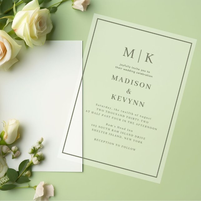 Invitaciones Acrílicas Mínimo y Moda simple | BODA (Subido por el creador)