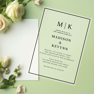 Invitaciones Acrílicas Mínimo y Moda simple   BODA