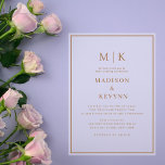 Invitaciones Acrílicas Mínimo y Moda simple | BODA<br><div class="desc">Esta elegante y moderna ducha de boda o de novias presenta un sencillo diseño en blanco y negro que desprende un estilo minimalista. Añada sus iniciales o su monograma para hacerlas completamente propias.</div>