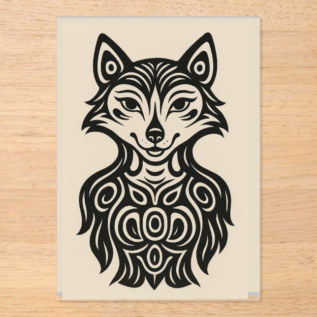 Invitaciones Acrílicas Miss Furry (Anverso)