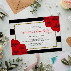 Invitaciones Acrílicas Moda moderna El día de San Valentín Fiesta