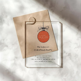 Invitaciones Acrílicas Modern Acrylic Christmas Ornament