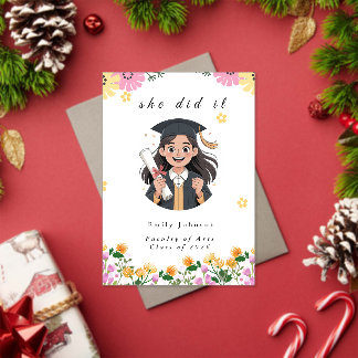 Invitaciones Acrílicas Modern Bokeh Lights Graduation invitation