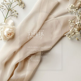 Invitaciones Acrílicas Moderno, Minimalista, Boda