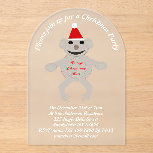 Invitaciones Acrílicas Navidades australianos Koala Bear Personalizado