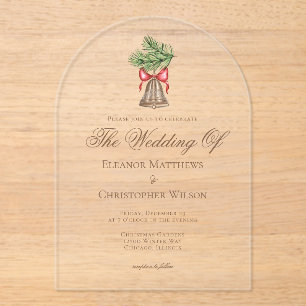 Invitaciones Acrílicas Navidades Bell & Pine Salen del Arco Boda de vacac