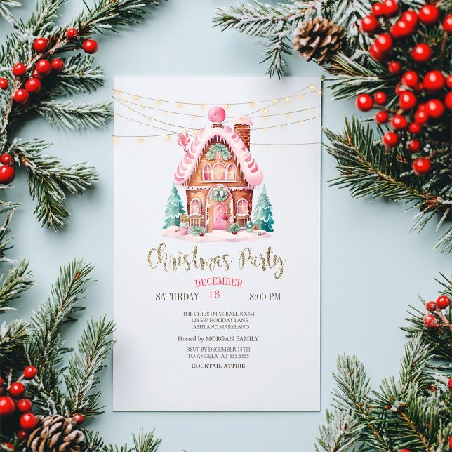 Invitaciones Acrílicas Navidades de la cadena Gingerbread House (Subido por el creador)