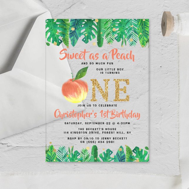 Invitaciones Acrílicas Niños dulces de cada uno de los primeros cumpleaño (Subido por el creador)