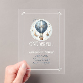 Invitaciones Acrílicas No Es Él Maravilloso Fiesta de Cumpleaños de Prime