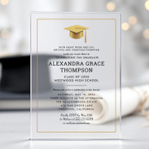 Nombres de padres minimalistas graduación oro blan