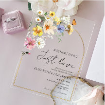 Nothing Fancy Just Love | Boda con Foto de Flor Si