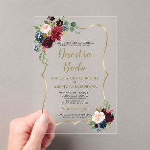 Invitaciones Acrílicas Nuestra Boda