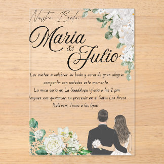 Invitaciones Acrílicas Nuestra Boda/Nuestro Boda