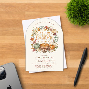 Invitaciones Acrílicas Nuestra pequeña tarta de cumpleaños Fiesta de cala