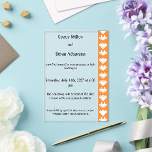 Invitaciones Acrílicas Nuestros Corazones de 8 Bits en Boda de Acrílico N