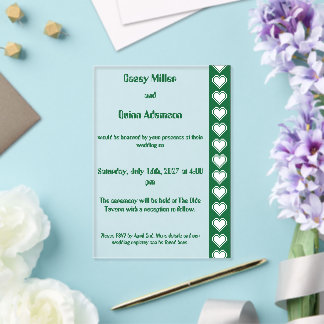 Invitaciones Acrílicas Nuestros Corazones de 8 Bits en Boda de Acrílico V