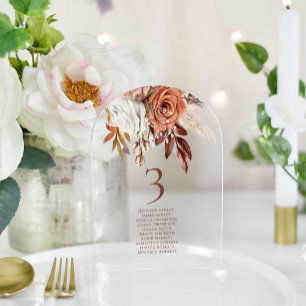 Invitaciones Acrílicas Número de tabla del Boda de nombres de invitados d