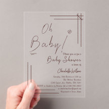 ¡Oh bebé! Cumpleaños de bebé minimalista género ne