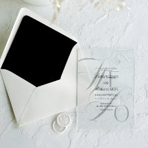 Old Money Black and White Wedding Minimalist 