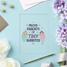 Orgullosos padres de pequeños burritos Arte