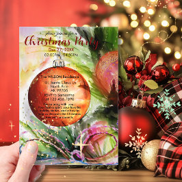 Invitaciones Acrílicas Ornamento festivo acuarela con arco