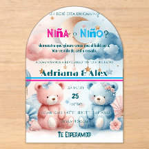 Osito de peluche y estrellas Revelación de género