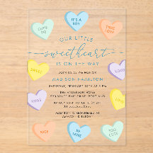 Our Little Sweetheart Candy Hearts Baby Shower
