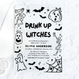 Invitaciones Acrílicas Pantalón de Halloween con esqueleto de la mano fan