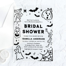 Invitaciones Acrílicas Pantalón de Halloween con esqueleto de la mano fan