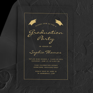 Invitaciones Acrílicas Partido de Graduación de la Frontera de Oro Clásic