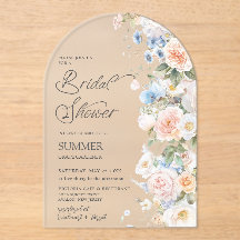 Pastel Rubor White Floral Bridal Bridal Shower Arc