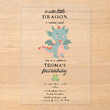 Pequeño Dragón niño Fiesta de cumpleaños