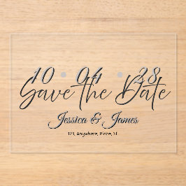 Invitaciones Acrílicas Personaliza  Save the Date Personalizado
