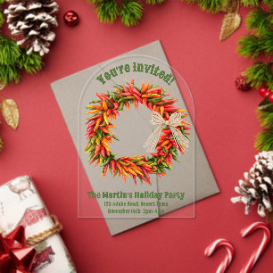 Invitaciones Acrílicas Personalizada la Wreath del Suroeste de Chile