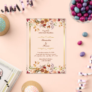 Invitaciones Acrílicas Personalizado junto con su Boda Familiar