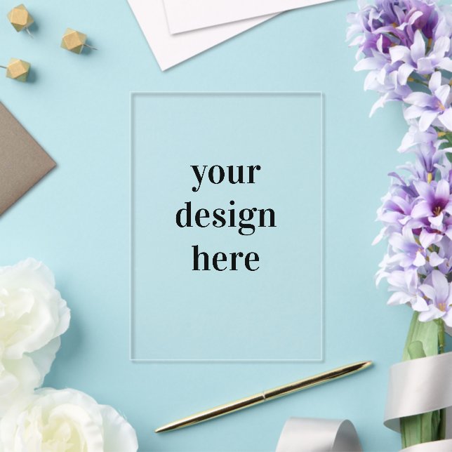 Invitaciones Acrílicas Personalizar o personalizar  (Insitu (Boda))