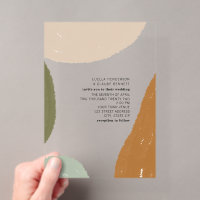 Pintura minimalista terrenal abstracta boda modern